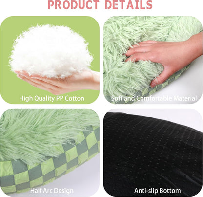 Cat Bed Hooded Plush Nest with Self-Warming Cozy Cave, Calming Anti-Anxiety Pet Bed for Indoor Cats
