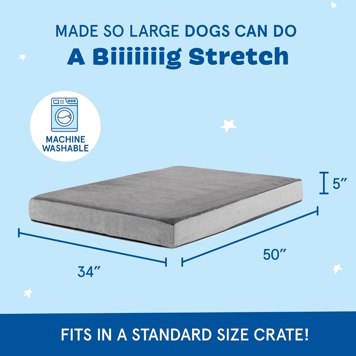 Barkbox Orthopedic Dog Bed with Memory Foam, Premium Comfort for Dogs and Puppies, Dog Bed for