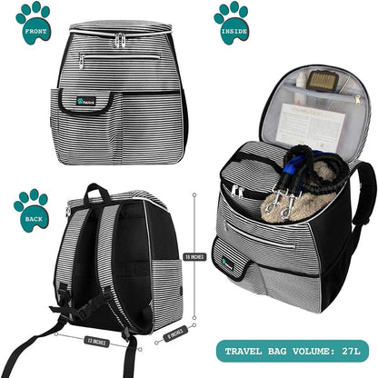 PetAmi Dog Travel Bag Backpack, Airline Approved Dog Bags for Traveling, Puppy Diaper Bag Supplies
