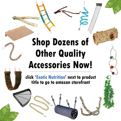 Mineral Perch - Healthy Natural Cage Accessory Toy for Chewing Animals - Squirrels, Chinchillas