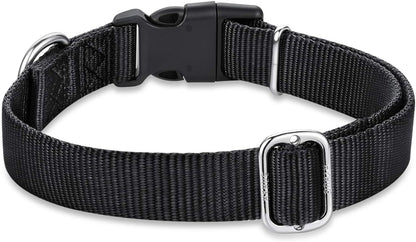 Hyhug Dog Collar with Quick Release Buckle, Heavy Duty Nylon, Basic Collar for Medium Dogs Daily