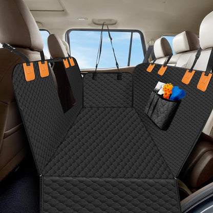 Dog Car Seat Cover for Back Seat, Waterproof Protector with Side Flaps, Scratchproof Hammock