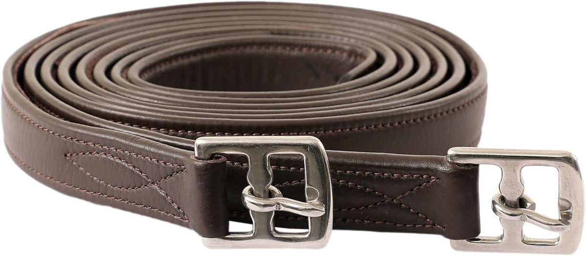 Exion FlexiStrong Stirrup Leathers for English Saddle | Ultra-Soft Cow Calfskin with Nylon Core |