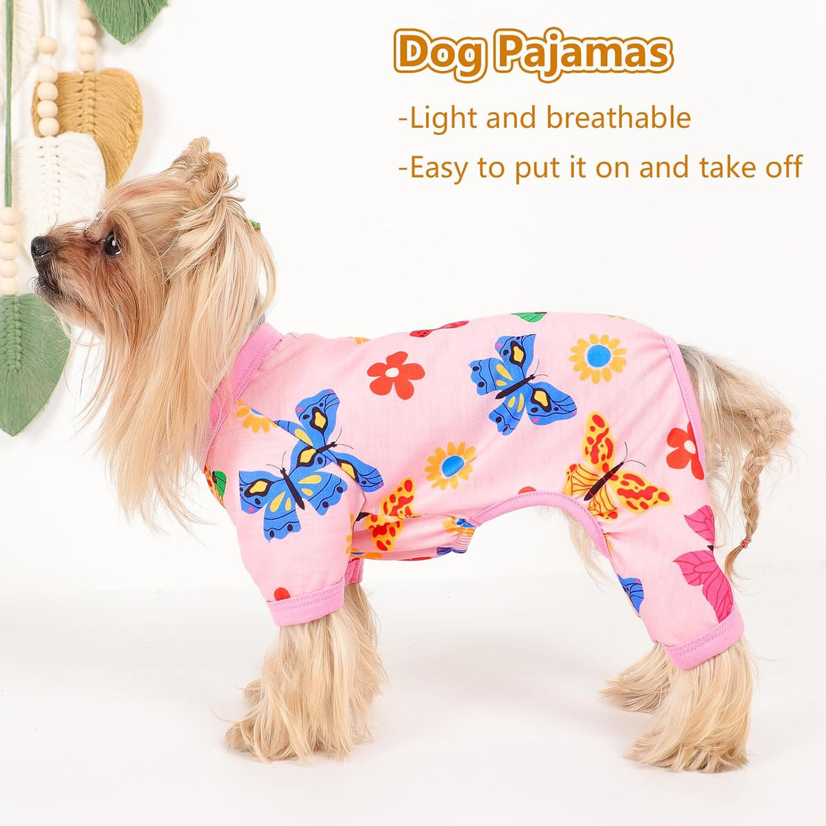 Dog Pajamas Small Sized Dogs Stretchable Summer Dog Clothes Pjs 4 Legs Girl Boy Cute Soft Puppy