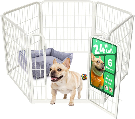 FXW Homeplus Unleashed Indoor Dog Playpen - Stress-Free and Safe Play, Heavy Duty 24 Inch 6 Wire