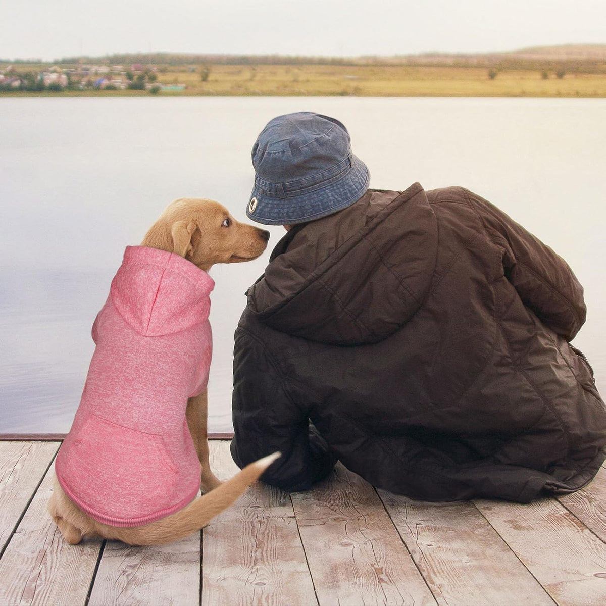 Dog Sweaters for Medium Dogs Dog Hoodie Fleece Sweater Soft Clothes Sweatshirt with Pocket Hoodie