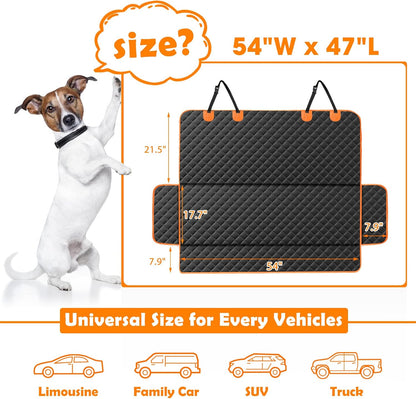 MIXJOY Dog Seat Cover for Back Seat Waterproof Dog Seat Covers for Cars, Car Seat Protector for
