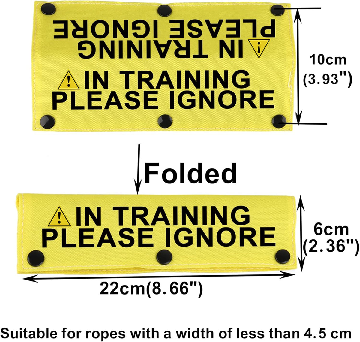 Funny Dog Leash Sleeve in Training Please Ignore Dog Leash Wrap Sleeve Alert Tag Pet Birthday Gift