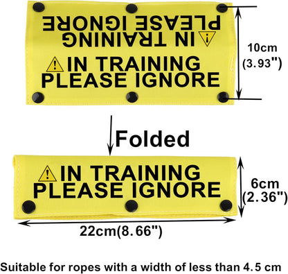 Funny Dog Leash Sleeve in Training Please Ignore Dog Leash Wrap Sleeve Alert Tag Pet Birthday Gift