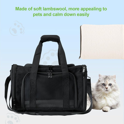 Roaringkitty Travel in Style: Portable Pet Carrier for Small Pets up to 15 Lbs- Airline Approved