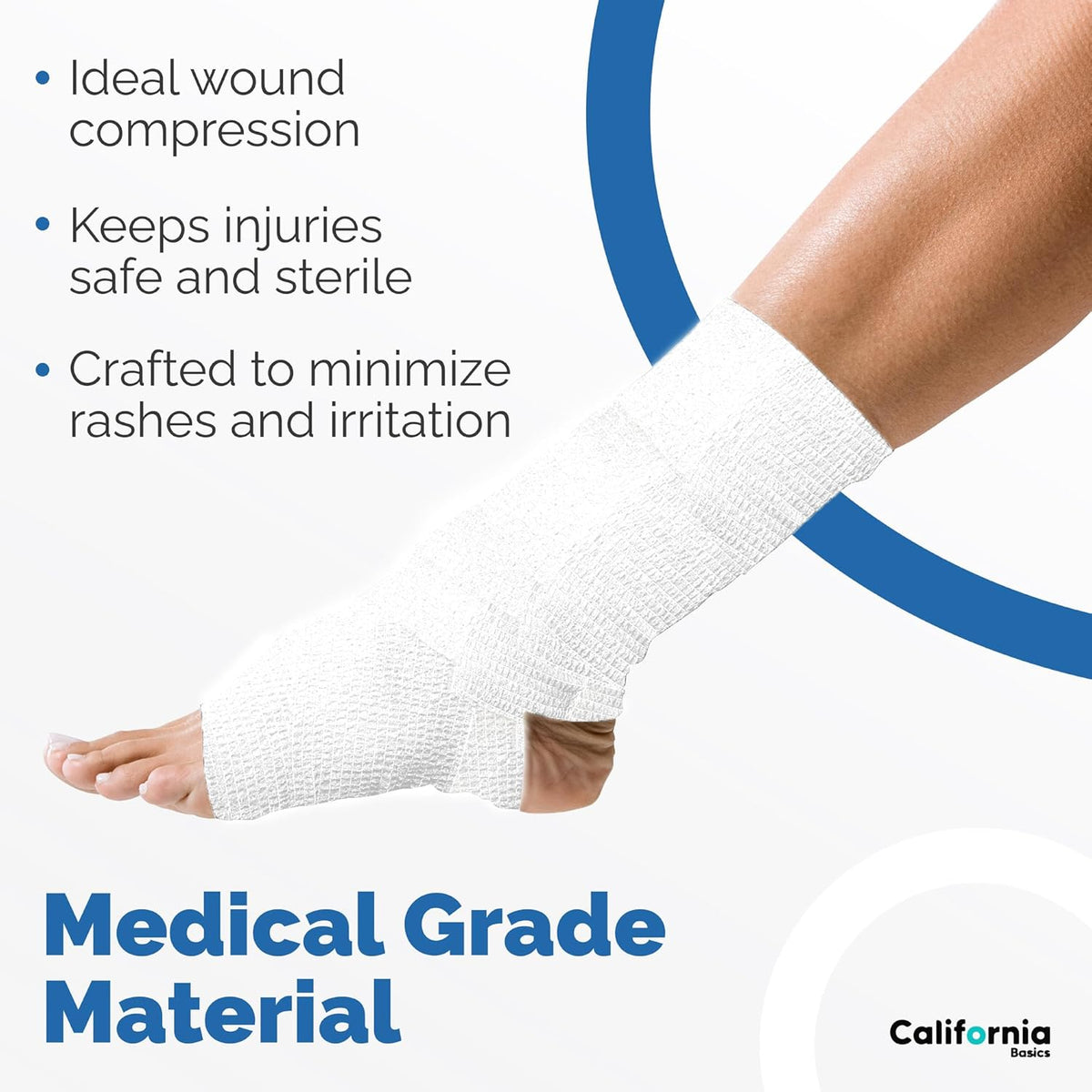 Self-Adhesive Bandage Wrap - Suitable for All Sports - Breathable Athletic Tape for Wrists - Knee