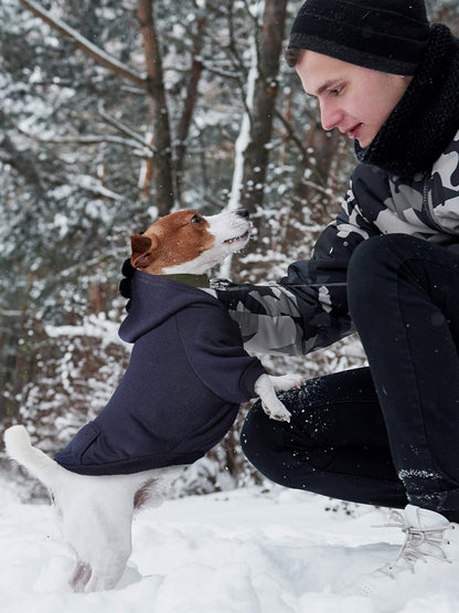 6 Pieces Dog Hoodie Dog Clothes Sweaters with Hat, Pet Winter Clothes Warm Hoodies Coat Sweater for