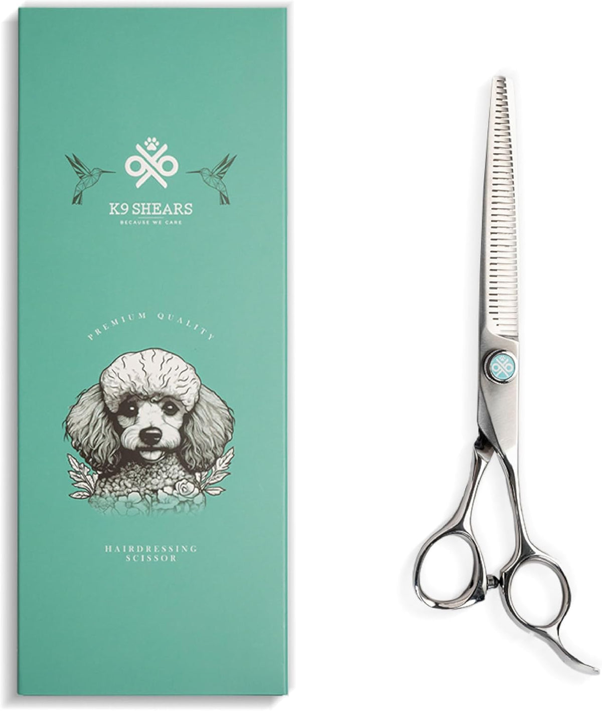 8” Dog Grooming Scissors – VG10 Japanese Steel Professional Pet Thinning Shears for Cats & Dogs |