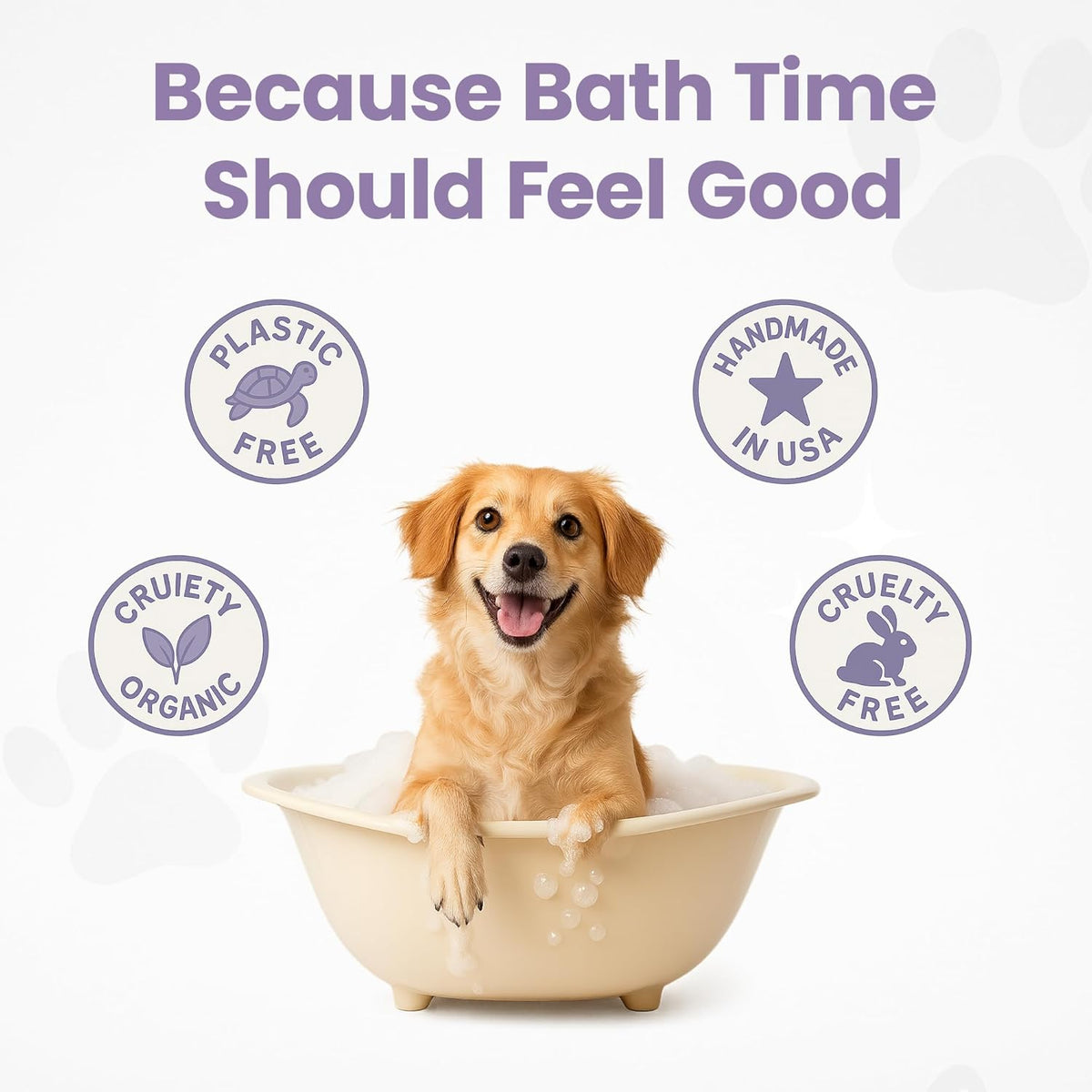 Gentle All Natural Dog Shampoo for Dry Coat for Sensitive Skin | Bar Shampoo for Dogs | Organic Dog