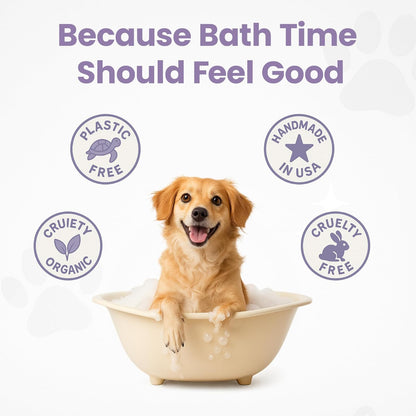 Gentle All Natural Dog Shampoo for Dry Coat for Sensitive Skin | Bar Shampoo for Dogs | Organic Dog