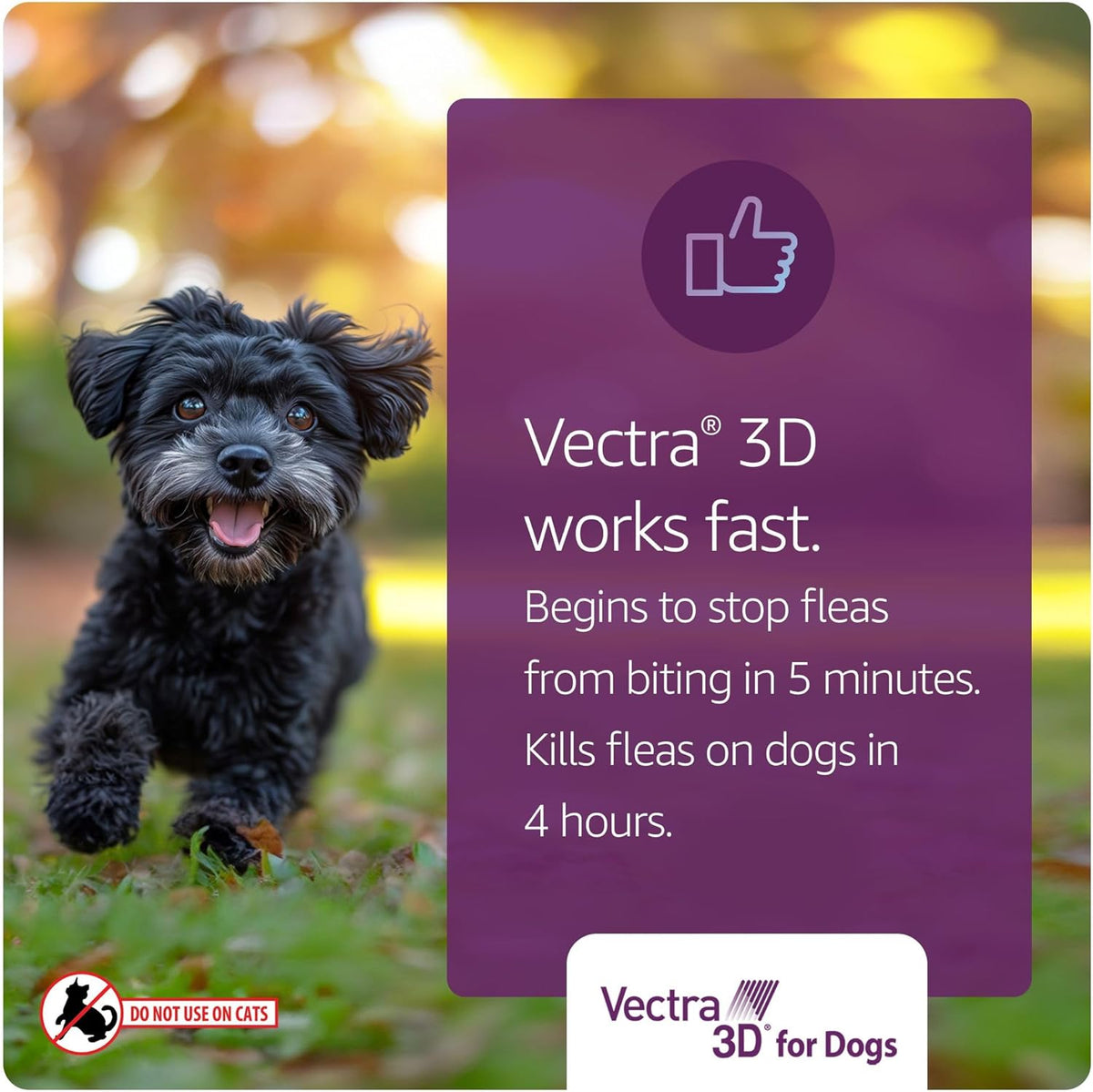 Vectra 3D for Dogs Flea, Tick & Mosquito Treatment & Prevention for Medium Dogs (21 – 55 lbs) , 6