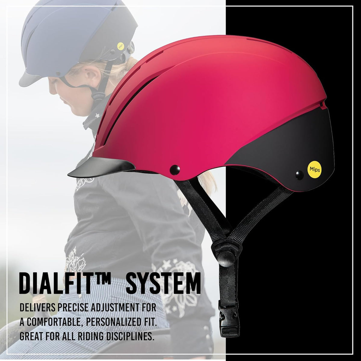 Troxel Spirit MIPS Technology Full Coverage Horse Riding Helmet, Horseback Riding Gear for