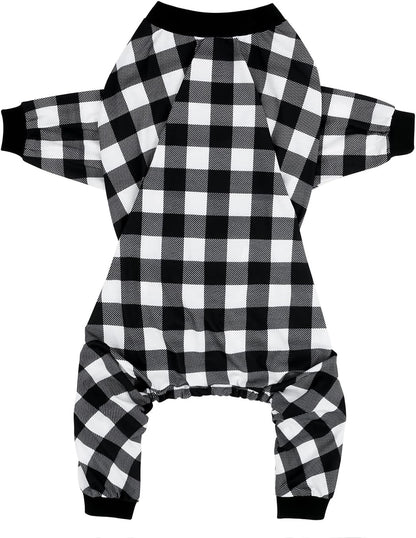 HDE Dog Pajamas One Piece Jammies Jumpsuit Pet Clothes Outfit Stretchy Lightweight Comfy Shirt Pjs