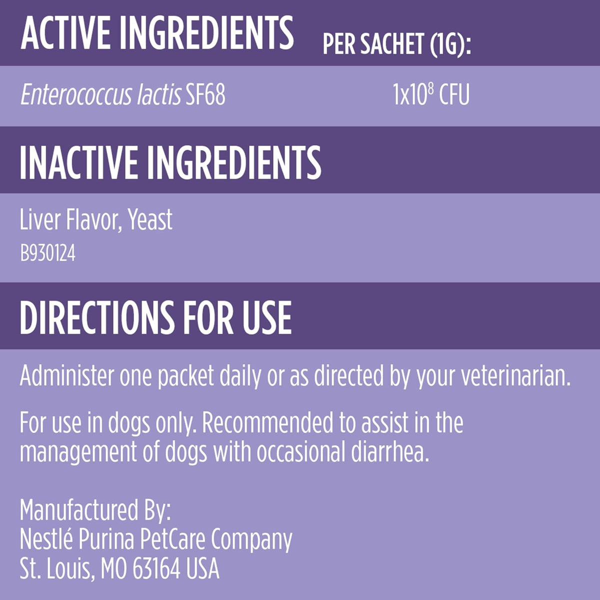 Purina Pro Plan Veterinary Supplements FortiFlora Dog Probiotic Supplement, Canine Nutritional