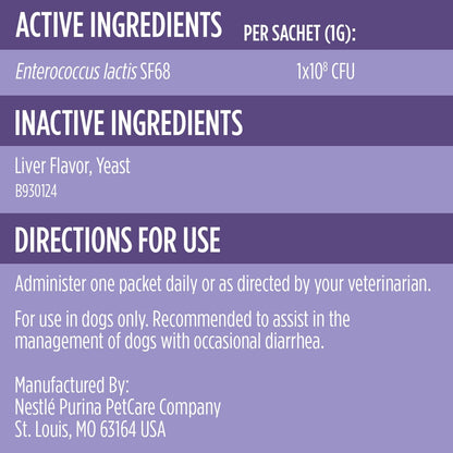 Purina Pro Plan Veterinary Supplements FortiFlora Dog Probiotic Supplement, Canine Nutritional