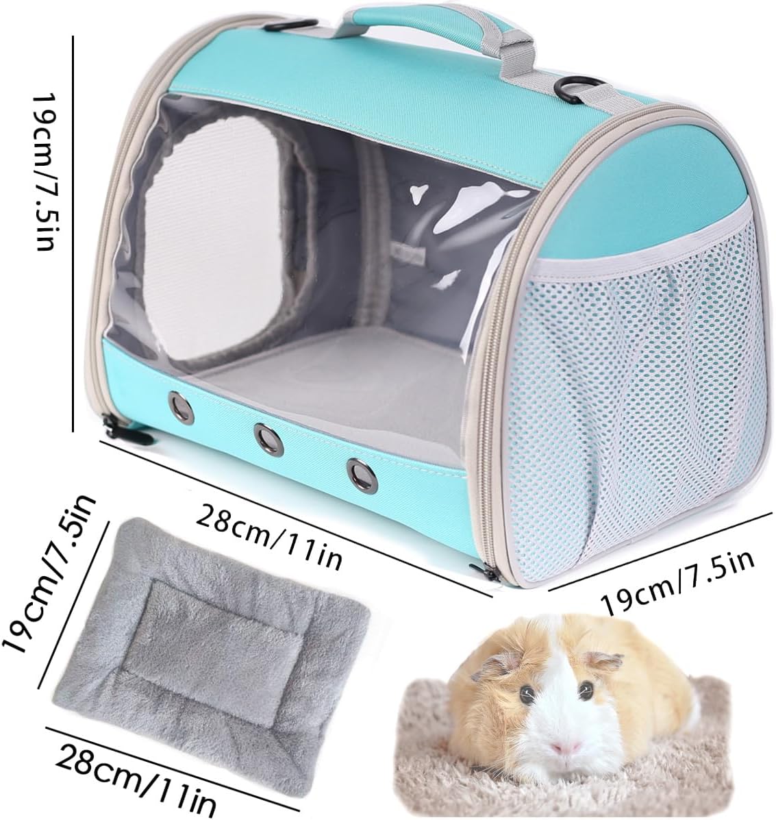 Bearded Dragon Travel Carrier Backpack,Lizard Backpack Carrier,Space Capsule Clear Bubble Window