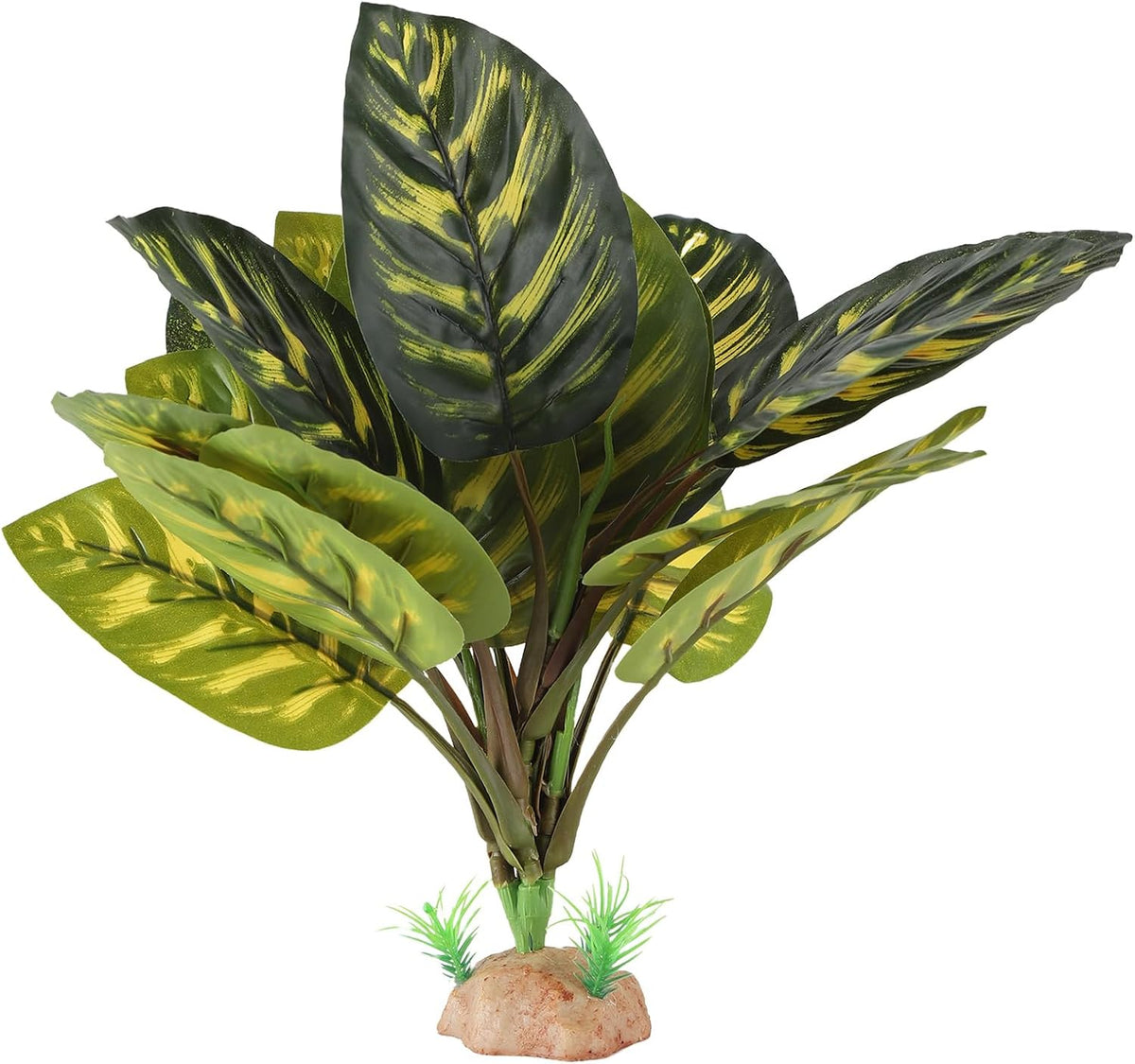 IBWell Terrarium Plants for Reptile Terrarium, Reptile Plants Tortoise Habitat Accessories