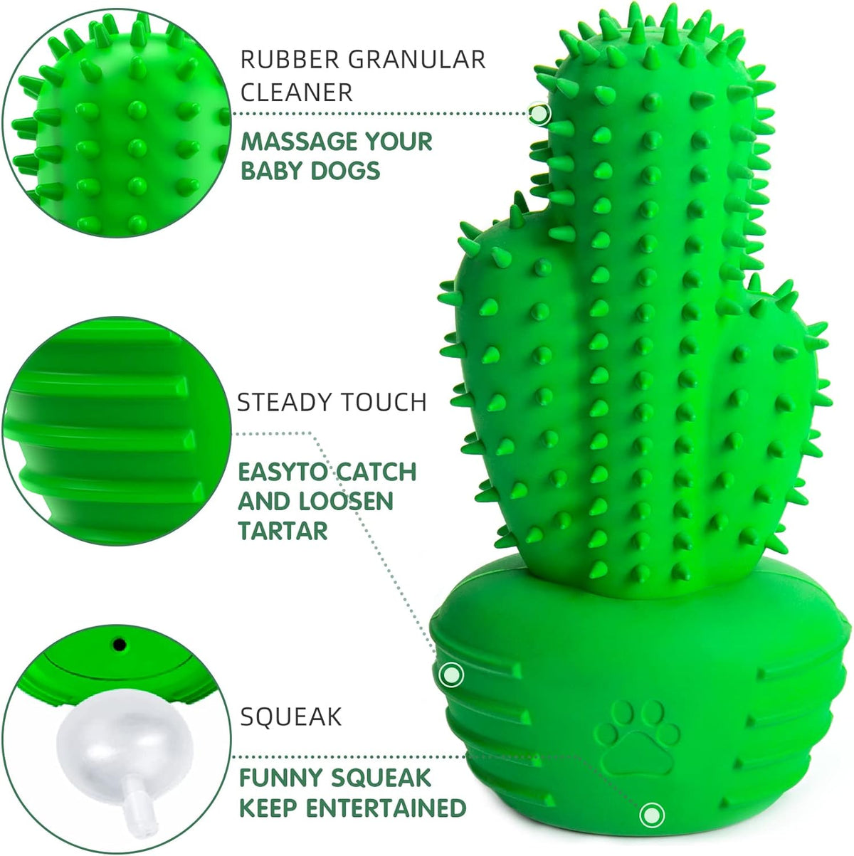 Dog Chew Toys Dog Toothbrush Stick Teeth Cleaning Brush Dental for Medium Large Dog, Puppy