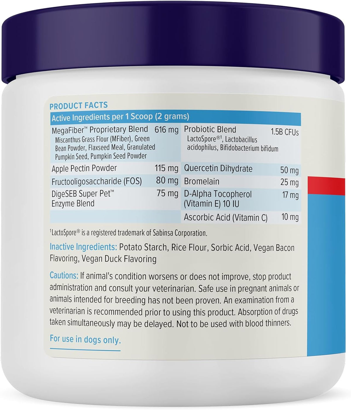 Glandex Dog Fiber Supplement Powder for Anal Glands with Pumpkin, Digestive Enzymes & Probiotics