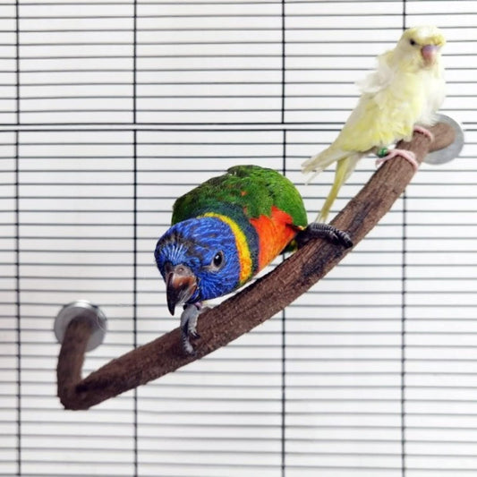 Parrot Perch Stand Bird Cage Stand Pole Natural Wild Grape Stick Grinding Paw Cage Accessories for