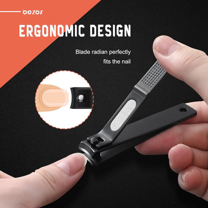 BEZOX Toe Nail Clippers Set of 2 - Stainless Steel Toenails Clippers for Thick Nails for Seniors
