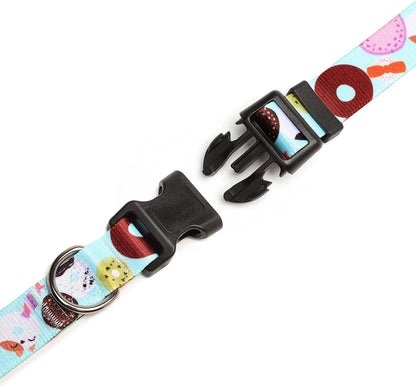 Mercano Adjustable Dog Collar - Special Design Patterns, Soft Nylon Comfortable Durable Pet Collar
