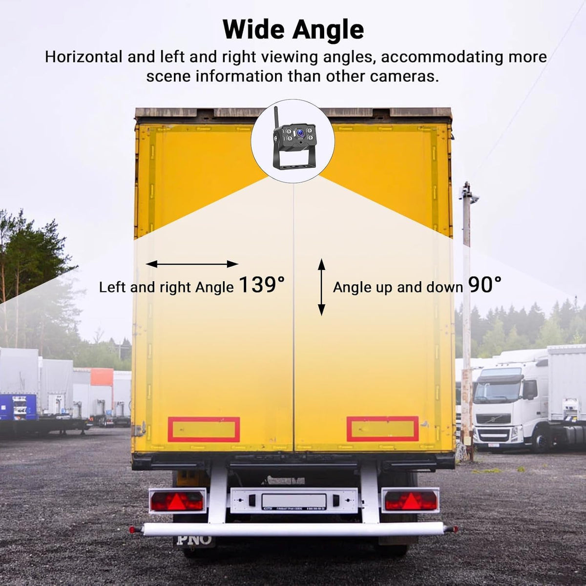 Hikity Wireless Backup Camera Trucks -7 Inch HD 1080P Rear View Camera Monitor Kit, IP68