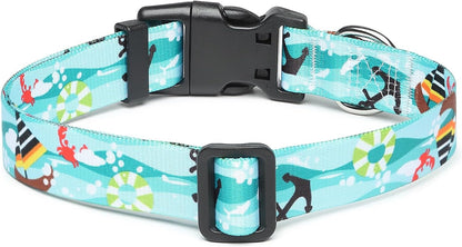 Mercano Adjustable Dog Collar - Special Design Patterns, Soft Nylon Comfortable Durable Pet Collar