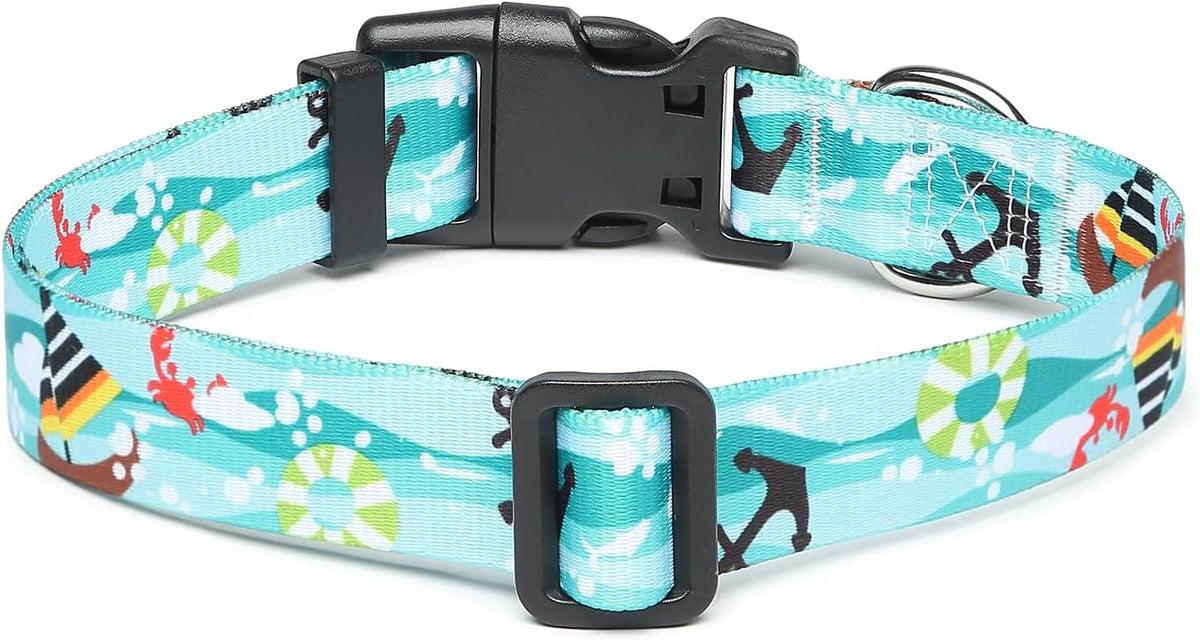 Mercano Adjustable Dog Collar - Special Design Patterns, Soft Nylon Comfortable Durable Pet Collar
