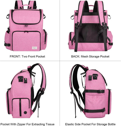 Modoker Dog Travel Bag Backpack, Airline Approved Pet Accessories Organizer for Dog and Cat with