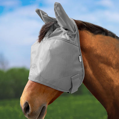 Harrison Howard UV-proof Multi-Function Fabrics Thick Fleece Padding Horse Fly Mask Half Face with