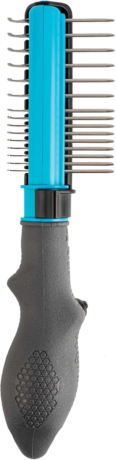 FURminator 2-in-1 Doodle Grooming Tool for Dogs, 1 Count, Dematting Tool with Comb for Mats