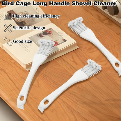 4pcs Birdcage Long-Handled Shovel Cleaner, Bird Cage Tool Accessories Supplies, for Better Cleaning