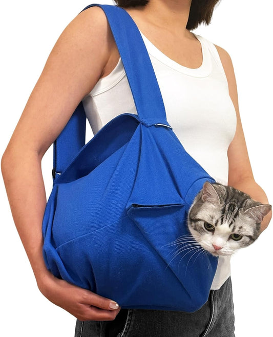 [Cozy Travel] Cat Carrier Pouch, Soft Cat Carrier for Small Cats, Kitten Carrying Bag, Restraint