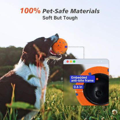 Interactive Dog Ball Toy, Automatic Moving Bouncing Rotating Smart Ball with 3 Modes, Durable E-TPU