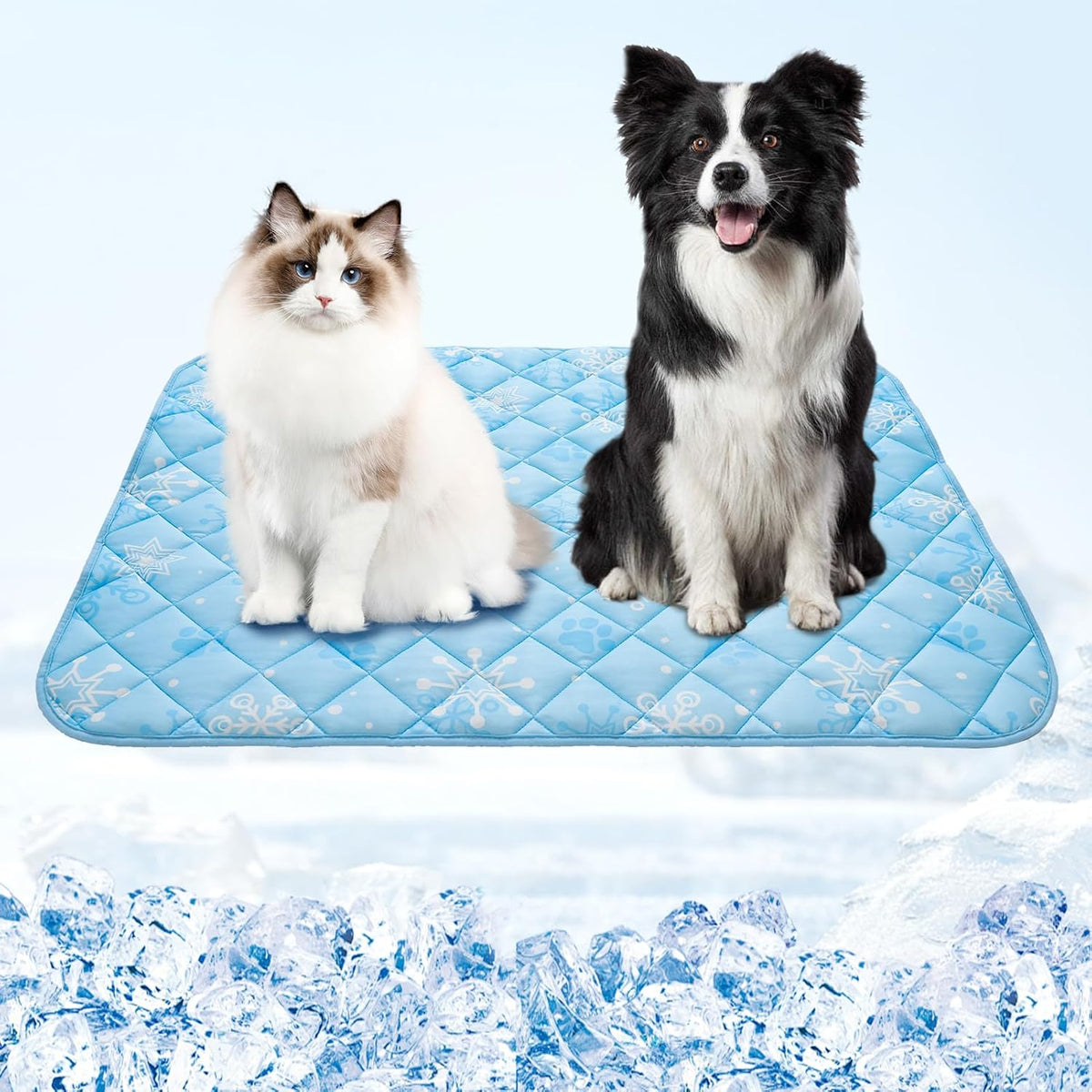 Homimp Dog Cooling Mat,27.5" x 38.5" Thicken Self-Cooling Mat for Dog Large,Internal Waterproof&