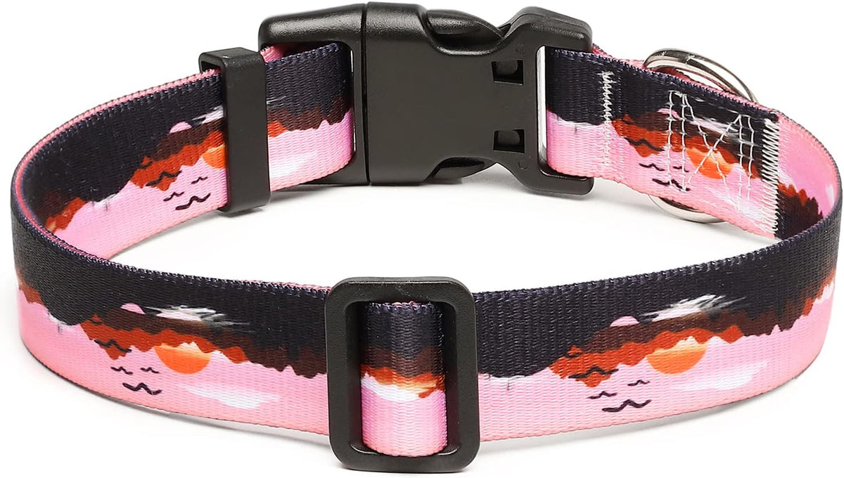 Mercano Adjustable Dog Collar - Special Design Patterns, Soft Nylon Comfortable Durable Pet Collar