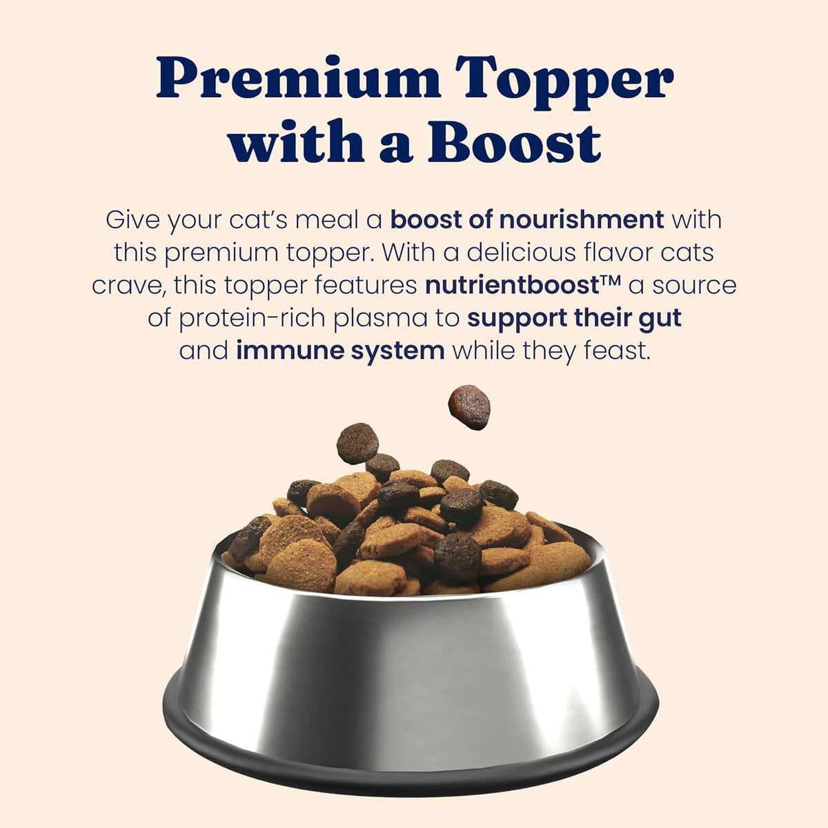 Solid Gold NutrientBoost™ Cat Food Toppers for Cats - High Protein Meal Topper & Crunchy Cat Treats