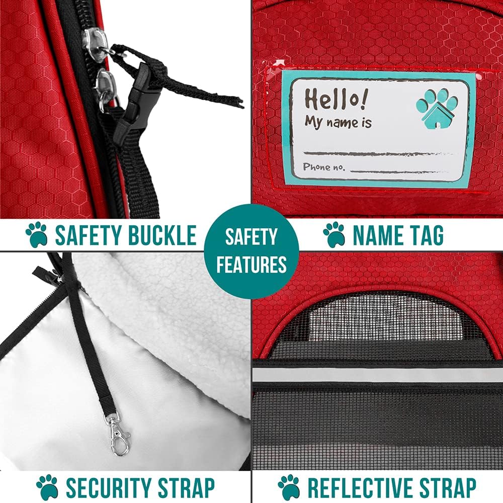 PetAmi Airline Approved Pet Carrier for Cat, Soft Sided Dog Carrier for Small Dogs, Cat Travel