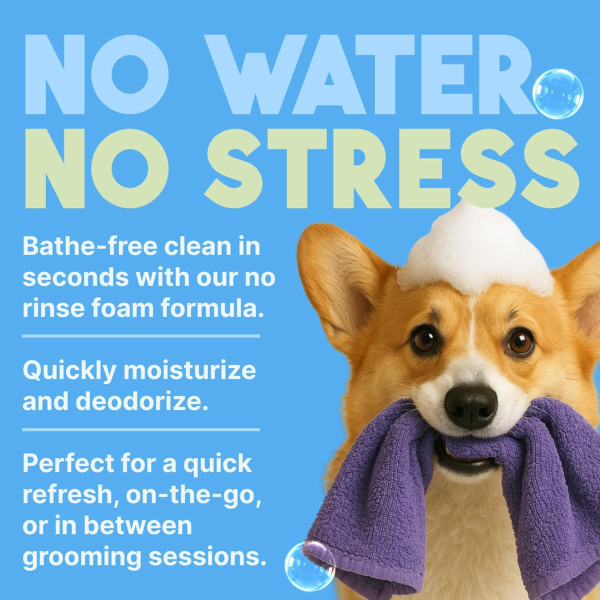 TropiClean Hypoallergenic Waterless Dog Shampoo | Dry Shampoo for Allergies & Sensitive Skin | Safe