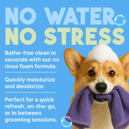 TropiClean Hypoallergenic Waterless Dog Shampoo | Dry Shampoo for Allergies & Sensitive Skin | Safe