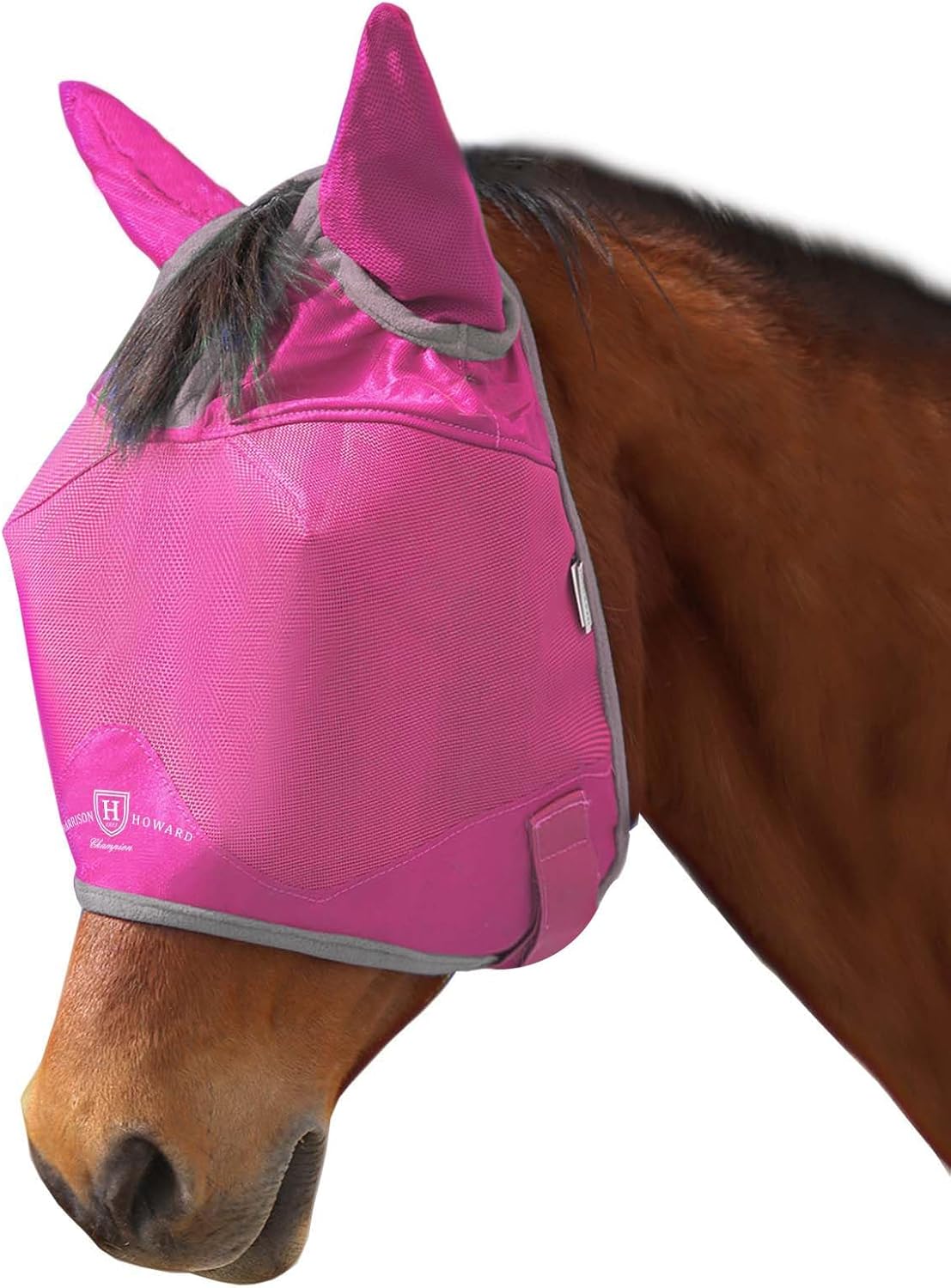 Harrison Howard UV-proof Multi-Function Fabrics Thick Fleece Padding Horse Fly Mask Half Face with