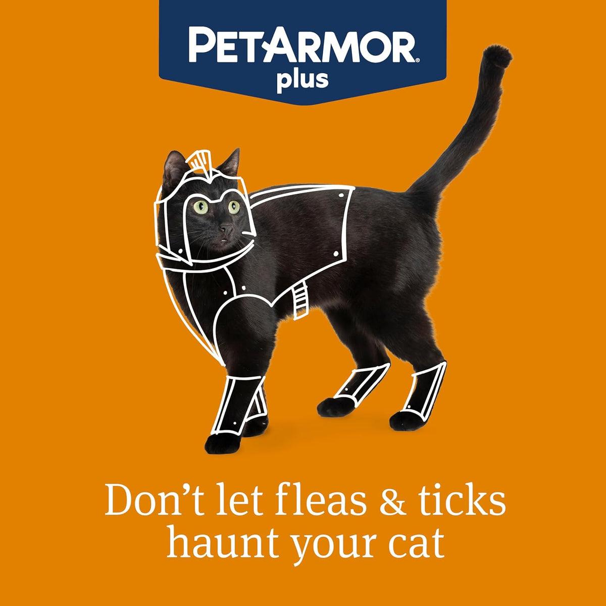 PetArmor Plus Flea and Tick Prevention for Cats, Cat Flea and Tick Treatment, 3 Doses, Waterproof