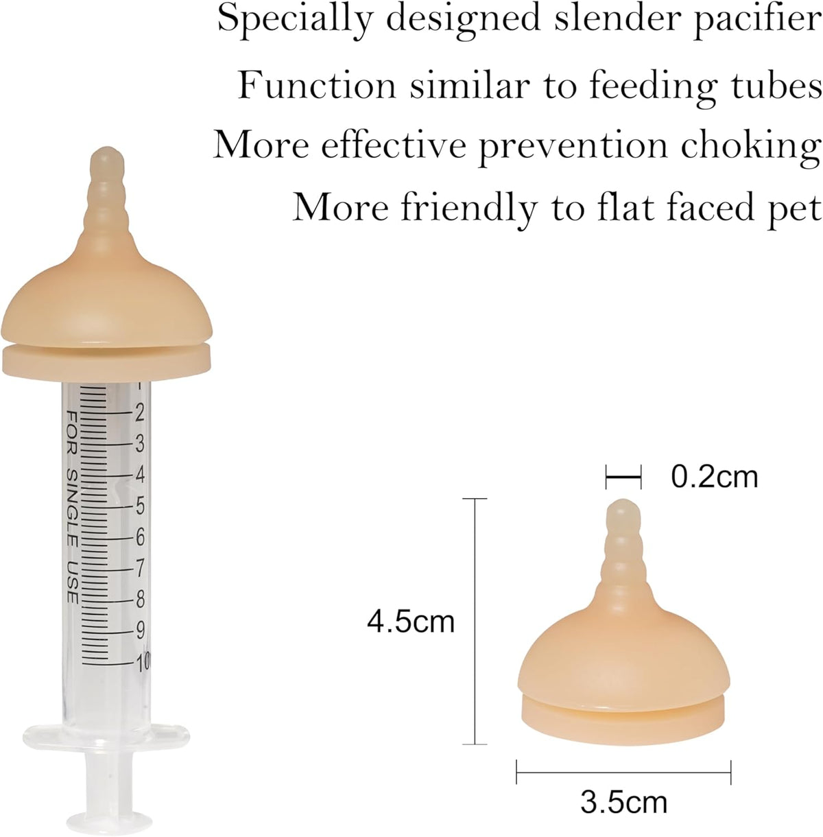 Silicone Feeding Nipple and Syringes for All Breed of Puppies and Other Animals Dongdong pet (4
