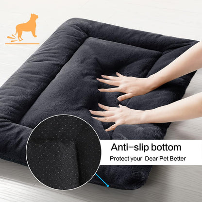 Dog Beds Crate Pad for Dogs Ultra Soft Dog Crate Bed Washable & Anti-Slip Kennel Pad for Dogs Cozy